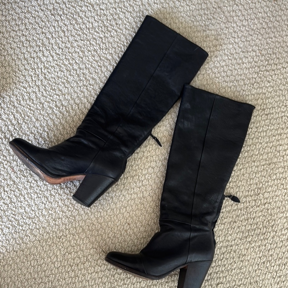 rag & bone Black Over the Knee Boots